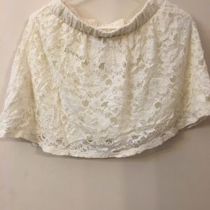 Lace white skirt